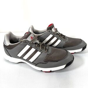 adidas Gray, White & Red Lace-Up Golf shoes, size 11 men’s